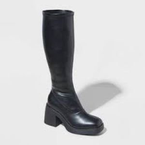 Wild Fable Azzahya Black Knee-High Women's Boots